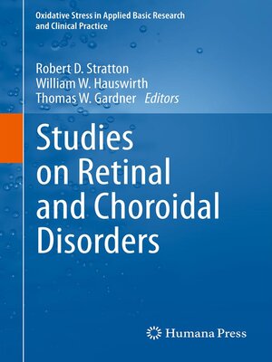 cover image of Studies on Retinal and Choroidal Disorders